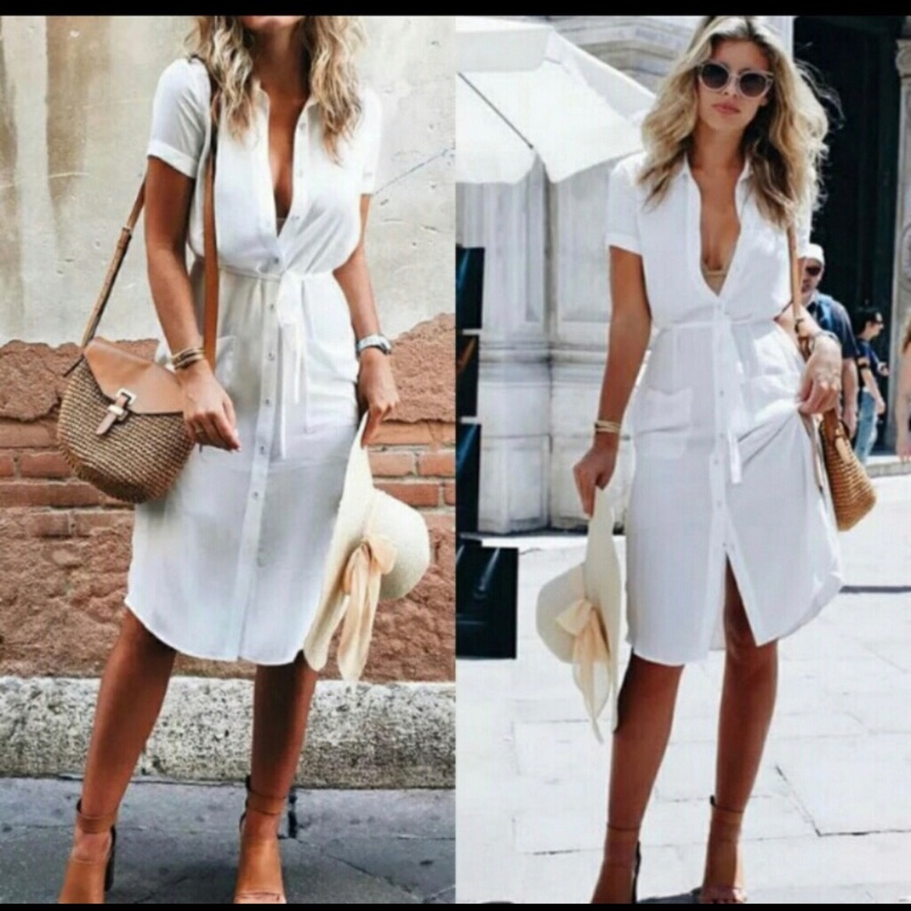 Boyfriend shirt dress